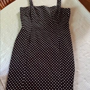 Polka Dot Black and White Dress